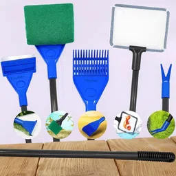 finypetz Aquarium 5 in 1 cleaning kit & Water Tank Cleaning Accessories Electrical Aquarium Cleaner-picture-13