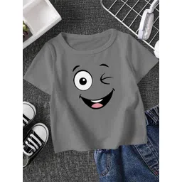 FIONAA TRENDZ Kids Grey Printed T-shirt-picture-19
