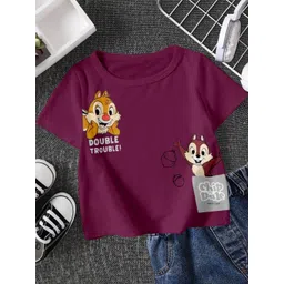 FIONAA TRENDZ Kids Maroon Tshirts-picture-23