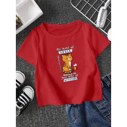 FIONAA TRENDZ Kids-Unisex Red Cotton Tshirts-picture-45
