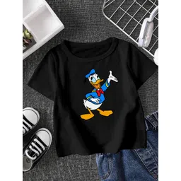 FIONAA TRENDZ Unisex Black Tshirts-picture-28