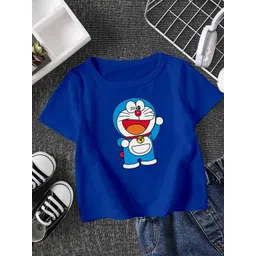 FIONAA TRENDZ Unisex Blue Tshirts-picture-24