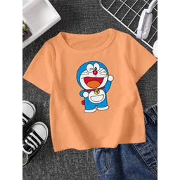 FIONAA TRENDZ Unisex Peach Tshirts-picture-31