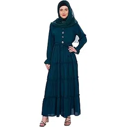 Firdous Fabric Chun Work Burqa Suitable fot 60kg Body Weight.-picture-56