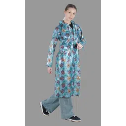 firmed string Floral Print, Solid Women Raincoat-picture-18
