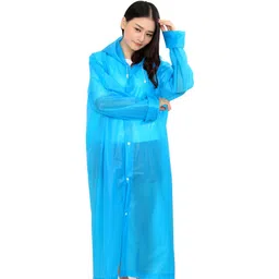 firmed string Solid Women Raincoat-picture-15