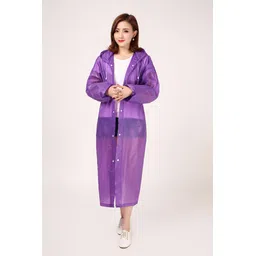 firmed string Solid Women Raincoat-picture-29