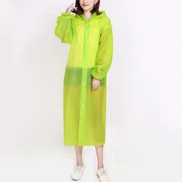 firmed string Solid Women Raincoat-picture-21