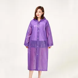 firmed string Solid Women Raincoat-picture-24