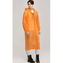 firmed string Solid Women Raincoat-picture-37