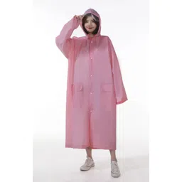 firmed string Solid Women Raincoat-picture-42