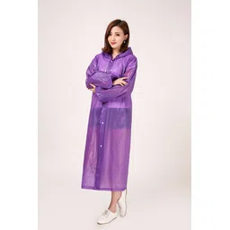firmed string Solid Women Raincoat-picture-15