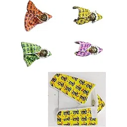 firmus Laddu Gopal Ji Velvet Ponchu | Soft Warm Winter Dress with Radhe Radhe Print | God Idol Woolen Jacket Shawl | Multiple Color & Sizes (1 to 6 No.)-picture-17