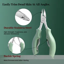 FIRST BEAUTY Nail Clipper Set, 35-Piece Manicure and Pedicure Professional Kit Nail Clipper Set with Portable Storage Case for Women & Men (Green) image 4