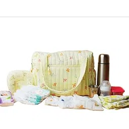 FIRST IN Muslin Diaper Bag for Moms | 40×28×14 cm Spacious Baby Essentials Bag | Eco-Friendly Lightweight Travel Diaper Organizer-picture-12