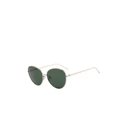 First Lens Unisex Round Sunglasses with Polarised and UV Protected C10394-Gold-picture-23