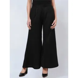 First Resort By Ramola Bachchan Black Bell Bottom Pants-picture-42