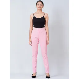 First Resort by Ramola Bachchan Women Mid - Rise Smart Slim Fit Trousers-picture-33