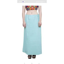 First Trend Fashions Women saree inskirt Blue Firozi Sky Blue Combo Pack3 Waist46 ladies underskirt Pure Cotton Petticoat image 3