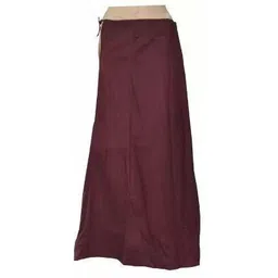 First Trend Fashions Women saree ladies inskirt readymade Brown colour fast Waist 38 Pure Cotton Petticoat-picture-19