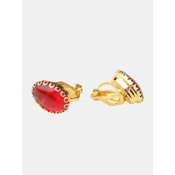 FirstBlush Oval Studs Earrings-picture-12