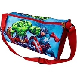 firstdemand Red Avengers Printed Swimming Gym Travels Duffle Bags Avengers Kids Duffle Bag, Blue and Red, Superhero Design-picture-19