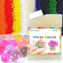 Firstly Traders Home Décor Accessories High Elastic Transparent White Water Beads Gel Pearls Jelly Crystal Soil for Vase/Vase Fillers/Orbeez (Clear, 10oz)-picture-12