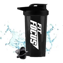 FIT FOCUS Plastic Gym Typhoon Shaker Bottle, Leakproof Guarantee Sipper Bottle Ideal for Protein, Preworkout and Bcaas, BPA-Free Material (Typhoon Black, 700 ML)-picture-21