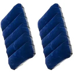 Fit-in Trends Air Pillow Cushion Sleeping Bag Backpacking Pillow Soft Comfortable Air Inflatable Travel Pillow Tourist Pillow (Blue) (Pack of 2)-picture-15
