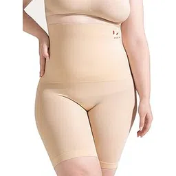 fit pick Tummy Tucker Women's High Waist with Anti Rolling Strips Shapewear for Women, Tummy Shaper Comfortable Seamless Shapewear (Free Size) Beige-picture-37
