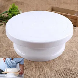 fitaza Turntable Turn Table Cake Stand Paint Spraying Cake Decorating Displaying Item Plastic Cake Server-picture-32