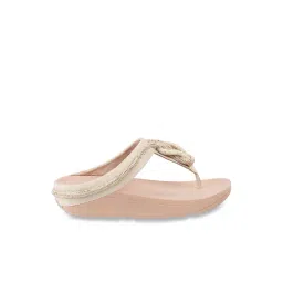 FitFlop Women's Beige T-Strap Wedges-picture-10