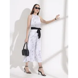 FITHUB Floral Print Satin Formal Bodycon Maxi Dress image 5