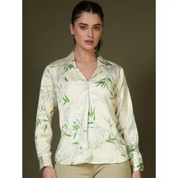 FITHUB Floral Print Satin Top-picture-11