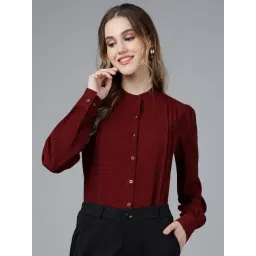 FITHUB Maroon Regular Fit Shirt-picture-41