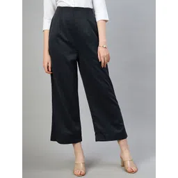 FITHUB Women Cotton Straight Fit High-Rise Parallel Trouser-picture-16