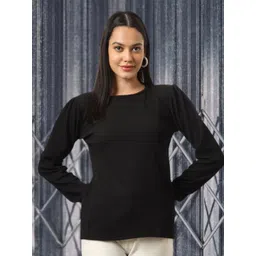 FITHUB Women Cuffed Sleeves Casual Top-picture-24