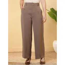 FITHUB Women High-Rise Pleated Trousers-picture-28