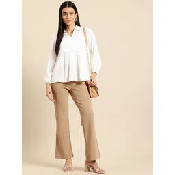 FITHUB Women High-Rise Wrinkle Free Trousers-picture-41