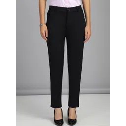 FITHUB Women Slim Fit High-Rise Trousers-picture-32