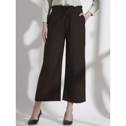 FITHUB Women Straight Fit High-Rise Cargos Trousers-picture-26