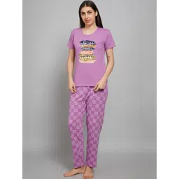 FITIN OUTFIT Women Pure Cotton Nightdress-picture-28