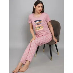 FITIN OUTFIT Women Pure Cotton Nightdress-picture-24