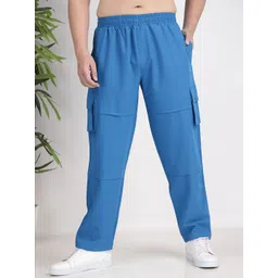 FITINC Men Straight-Fit Mid-RiseCargo TrackPants-picture-23