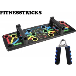 fitnesstricks Combo Of Push Up Board With Foam Hand Gripper For Men And Women Fitness Accessory Kit Kit-picture-24