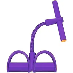 FITNESSZONE Plastic and Rubber Pull Rope Exerciser Body Trimmer Pull Reducer Pull String - Body Building Training, Rubber Pull Rope Exerciser with 4 in 1 Rope (Multicolor)-picture-32