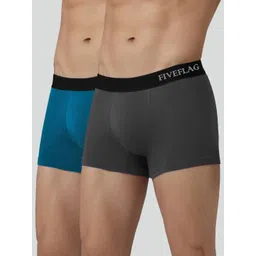 FiveFlag Men Pack Of 2 Solid Short Trunks-picture-25