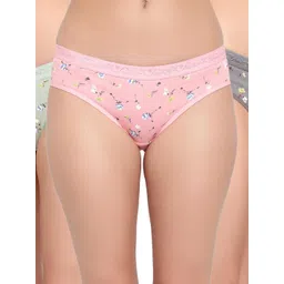 FiveFlag Mid-Rise Cotton Blend Briefs - 3Pcs-picture-33