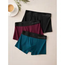 FiveFlag Pack of 3 Mid Rise Long Trunk-picture-34