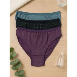 FiveFlag Pack of 3 Printed Mid-Rise Hipster Briefs-picture-20